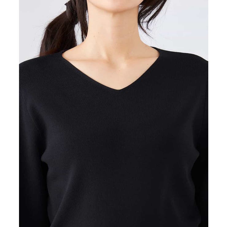【洗える/UVカット】Vネックパフスリーブニット | a.v.v【WOMEN】 | 詳細画像47 