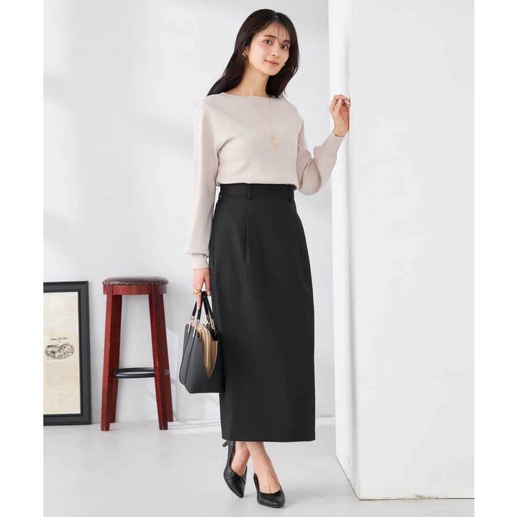 【WEB限定/洗える/UVカット】ボートネックパフスリーブニット | a.v.v【WOMEN】 | 詳細画像3 