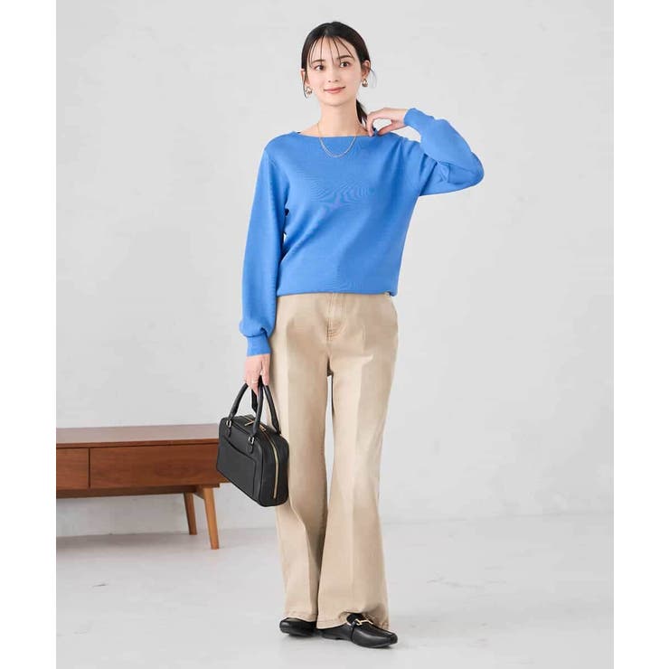 【WEB限定/洗える/UVカット】ボートネックパフスリーブニット | a.v.v【WOMEN】 | 詳細画像40 