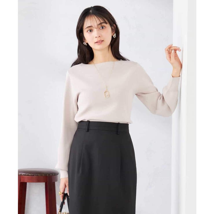 【WEB限定/洗える/UVカット】ボートネックパフスリーブニット | a.v.v【WOMEN】 | 詳細画像44 