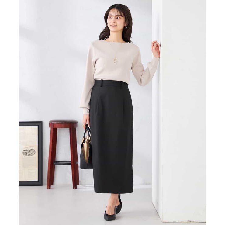 【WEB限定/洗える/UVカット】ボートネックパフスリーブニット | a.v.v【WOMEN】 | 詳細画像45 