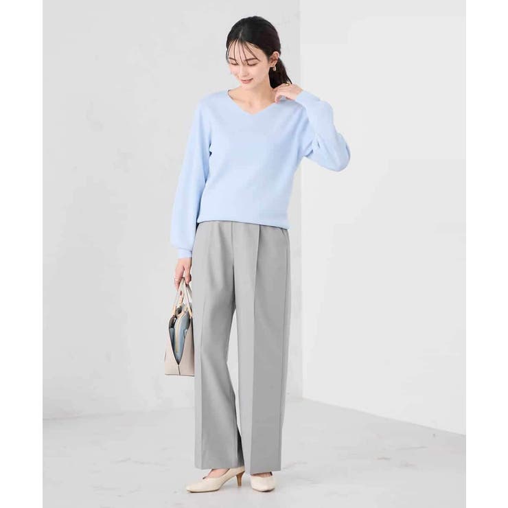 【WEB限定/洗える/UVカット】Vネックパフスリーブニット | a.v.v【WOMEN】 | 詳細画像14 