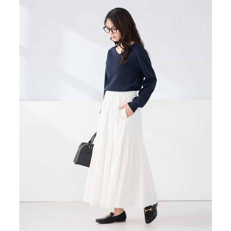 【WEB限定/洗える/UVカット】Vネックパフスリーブニット | a.v.v【WOMEN】 | 詳細画像20 