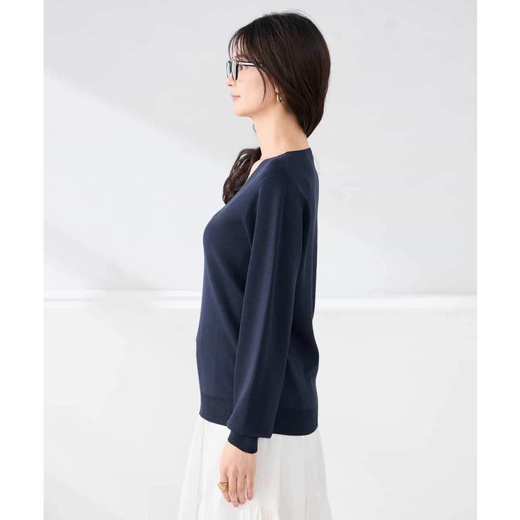 【WEB限定/洗える/UVカット】Vネックパフスリーブニット | a.v.v【WOMEN】 | 詳細画像24 