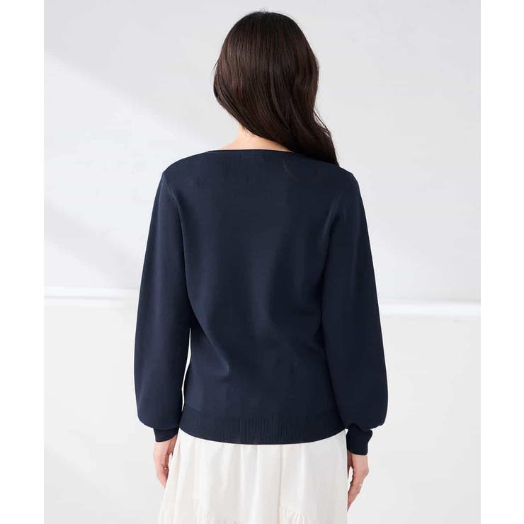 【WEB限定/洗える/UVカット】Vネックパフスリーブニット | a.v.v【WOMEN】 | 詳細画像25 