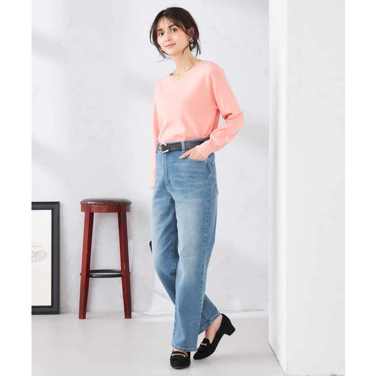 【WEB限定/洗える/UVカット】Vネックパフスリーブニット | a.v.v【WOMEN】 | 詳細画像6 