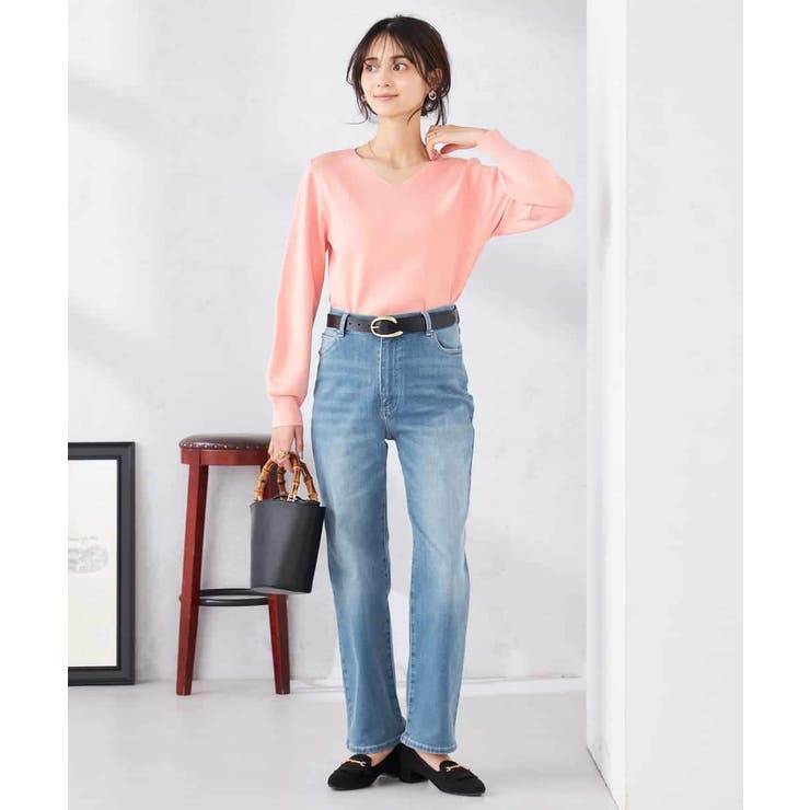 【WEB限定/洗える/UVカット】Vネックパフスリーブニット | a.v.v【WOMEN】 | 詳細画像7 