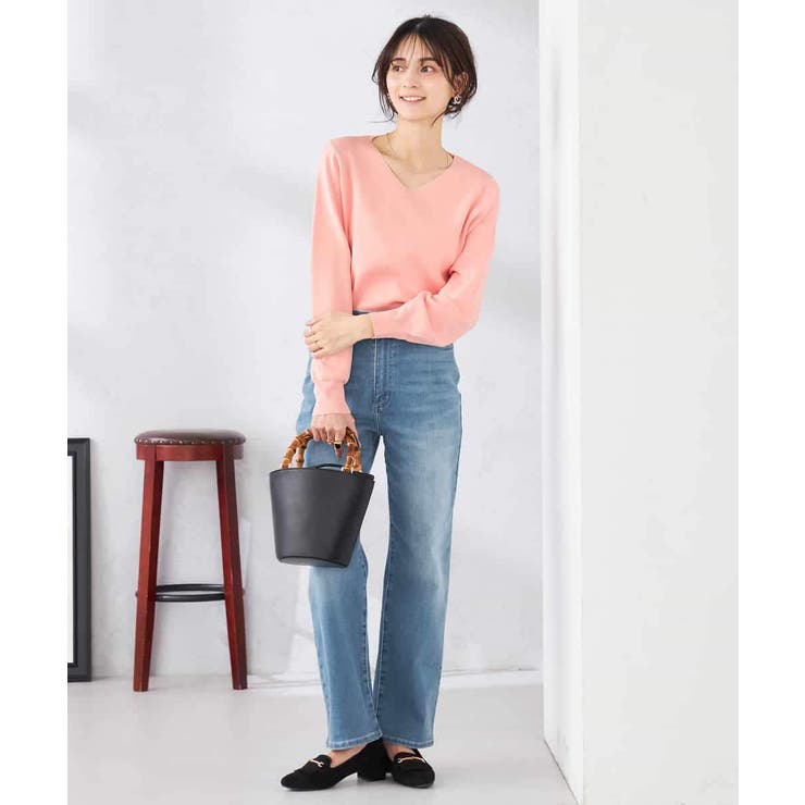 【WEB限定/洗える/UVカット】Vネックパフスリーブニット | a.v.v【WOMEN】 | 詳細画像8 