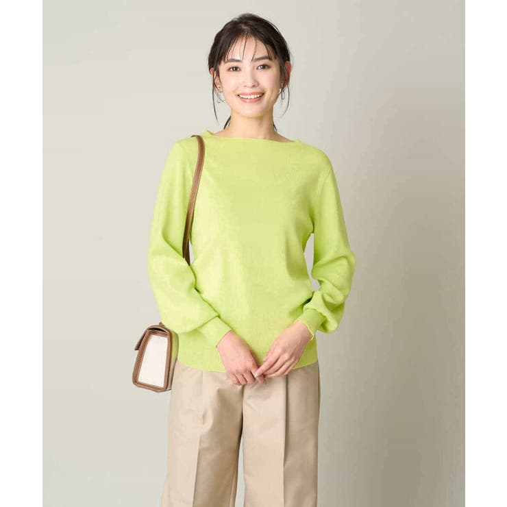 【UV CUT】ボートネックパフスリーブニット | a.v.v【WOMEN】 | 詳細画像24 