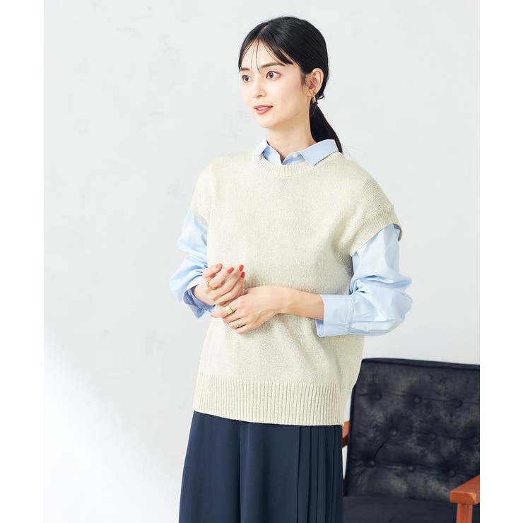 ラメリリヤンニットベスト | a.v.v【WOMEN】 | 詳細画像10 