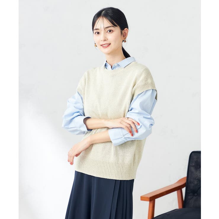 ラメリリヤンニットベスト | a.v.v【WOMEN】 | 詳細画像11 