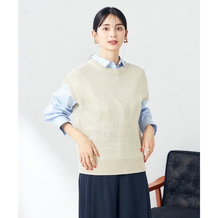 ラメリリヤンニットベスト | a.v.v【WOMEN】 | 詳細画像13 