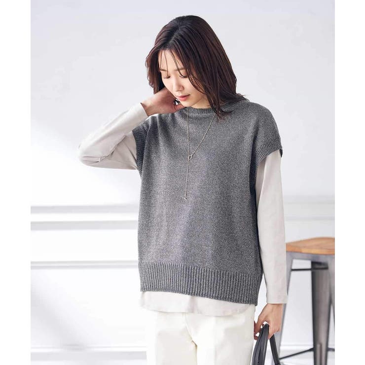 ラメリリヤンニットベスト | a.v.v【WOMEN】 | 詳細画像18 