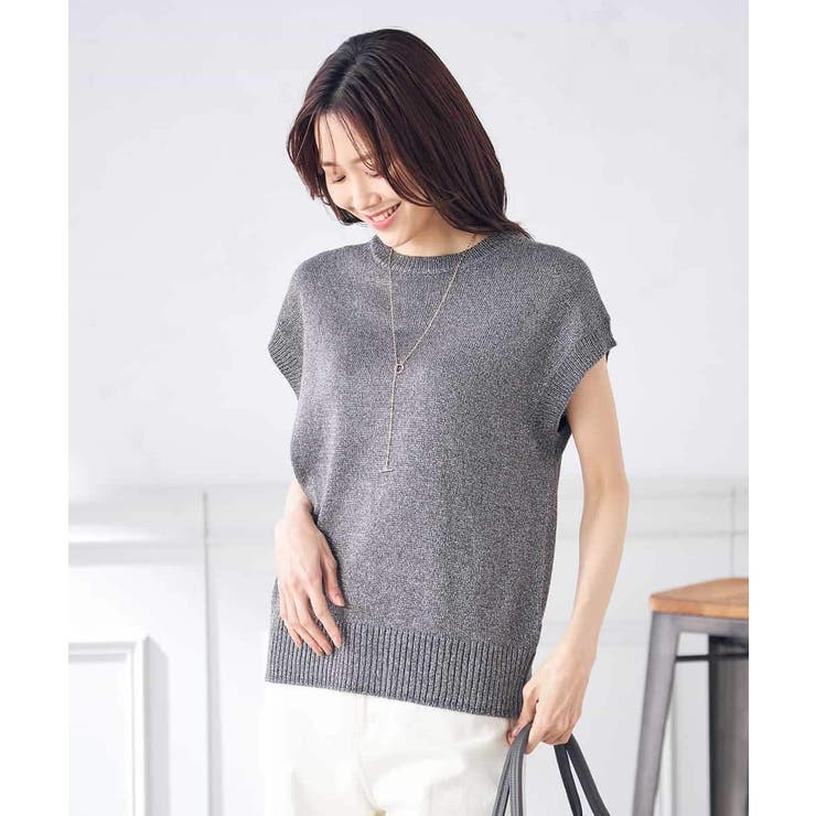 ラメリリヤンニットベスト | a.v.v【WOMEN】 | 詳細画像21 