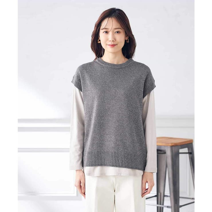 ラメリリヤンニットベスト | a.v.v【WOMEN】 | 詳細画像34 