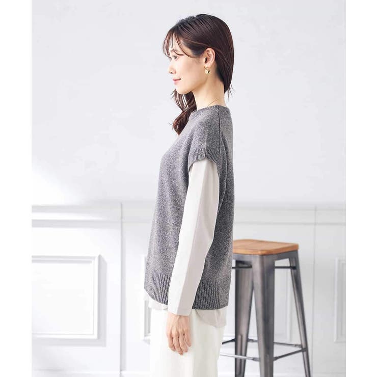 ラメリリヤンニットベスト | a.v.v【WOMEN】 | 詳細画像35 