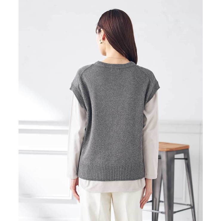 ラメリリヤンニットベスト | a.v.v【WOMEN】 | 詳細画像36 