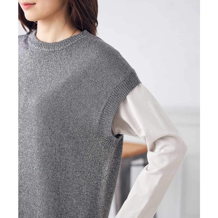 ラメリリヤンニットベスト | a.v.v【WOMEN】 | 詳細画像38 