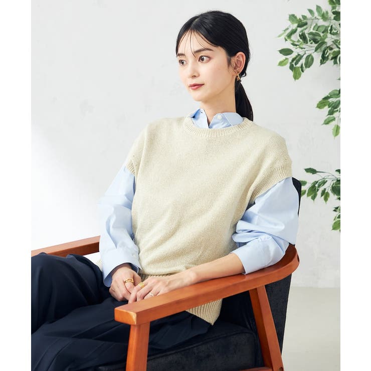 ラメリリヤンニットベスト | a.v.v【WOMEN】 | 詳細画像9 