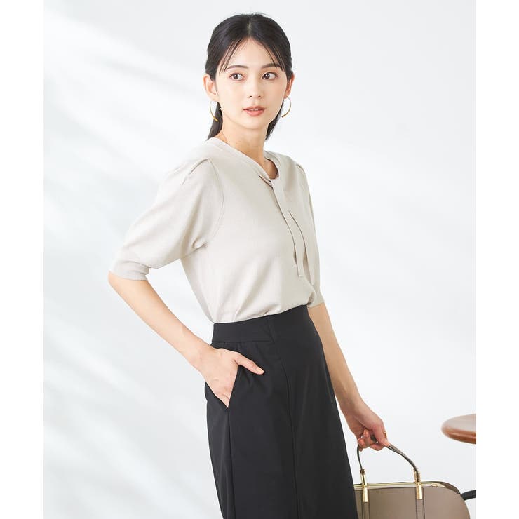 ラメ混ボウタイニット | a.v.v【WOMEN】 | 詳細画像15 