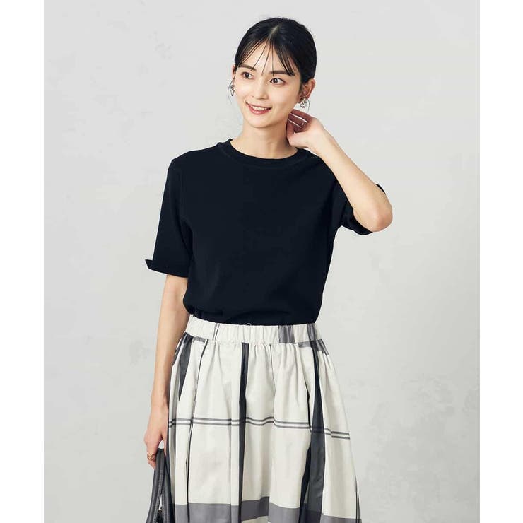 【接触冷感/UVカット/洗える】クルーネック美ラクるサマーニット | a.v.v【WOMEN】 | 詳細画像18 