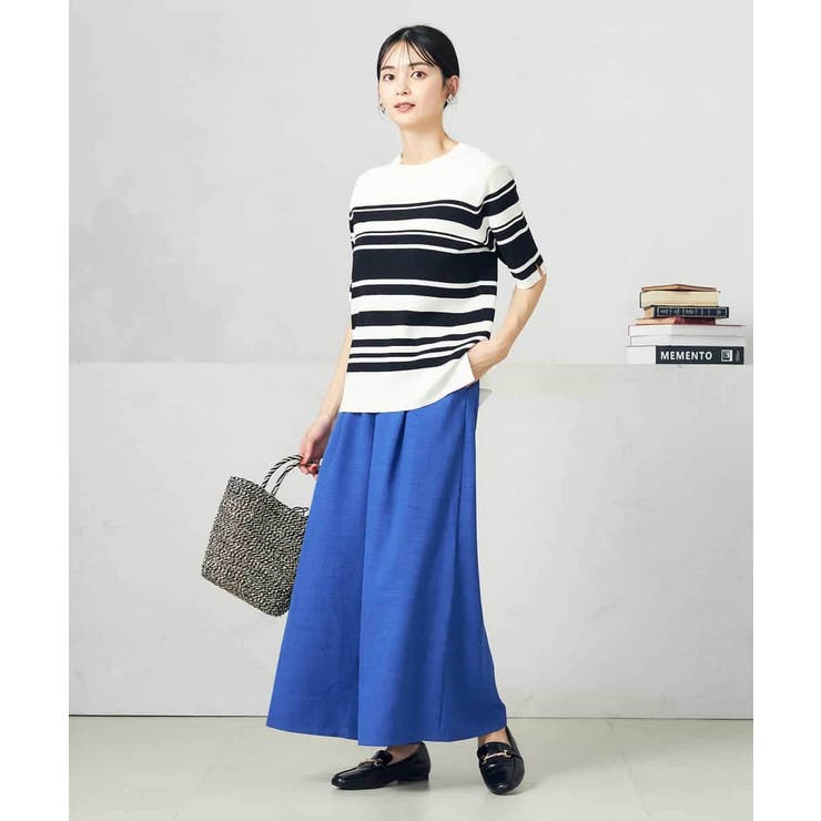 【接触冷感/UVカット/洗える】クルーネック美ラクるサマーニット | a.v.v【WOMEN】 | 詳細画像2 