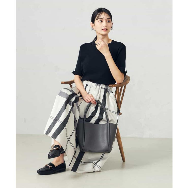 【接触冷感/UVカット/洗える】クルーネック美ラクるサマーニット | a.v.v【WOMEN】 | 詳細画像21 