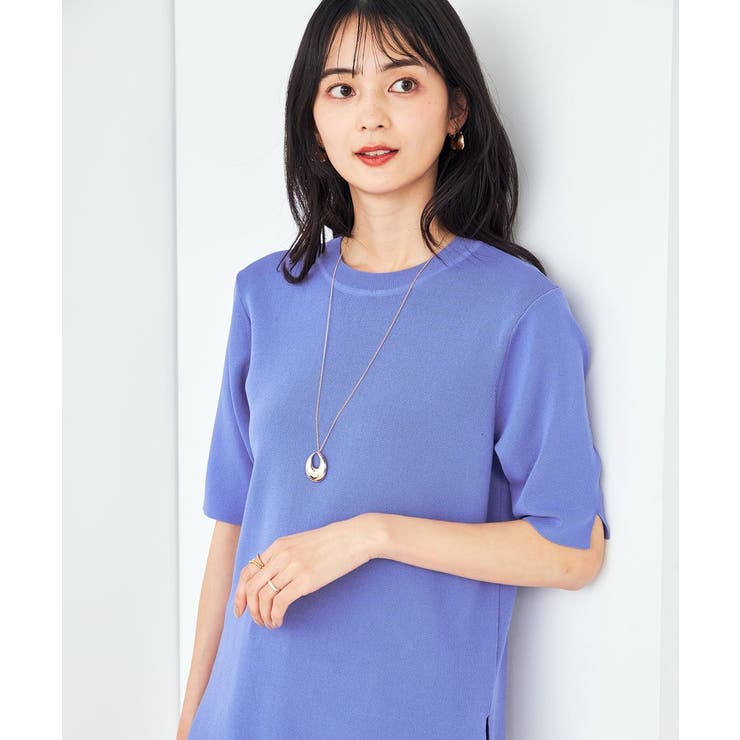 【接触冷感/UVカット/洗える】クルーネック美ラクるサマーニット | a.v.v【WOMEN】 | 詳細画像23 
