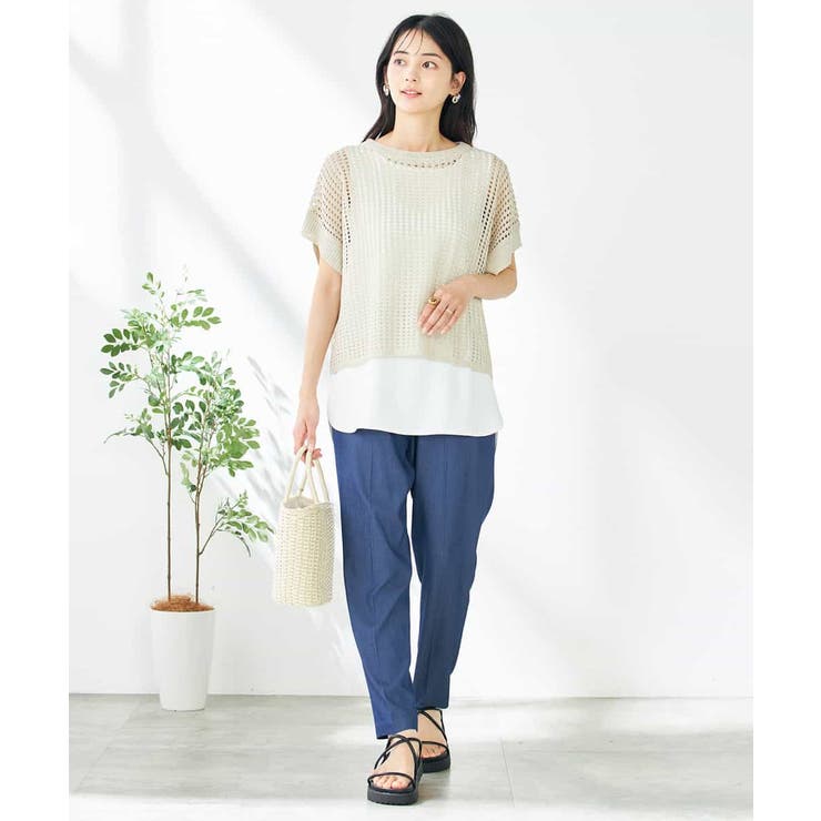 ラメメッシュサマーニット | a.v.v【WOMEN】 | 詳細画像10 