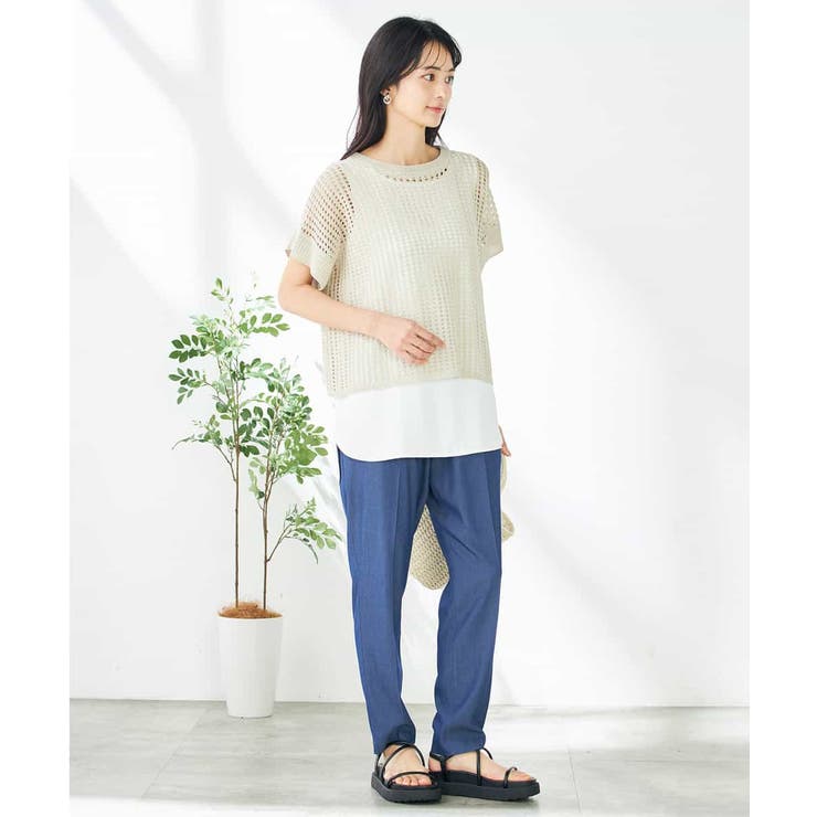 ラメメッシュサマーニット | a.v.v【WOMEN】 | 詳細画像11 