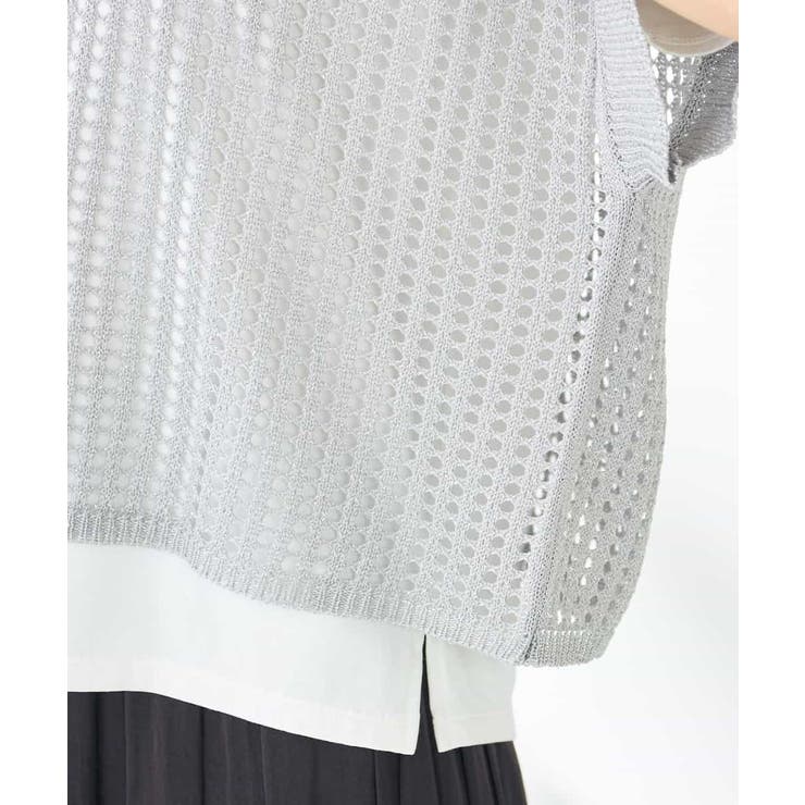 ラメメッシュサマーニット | a.v.v【WOMEN】 | 詳細画像25 