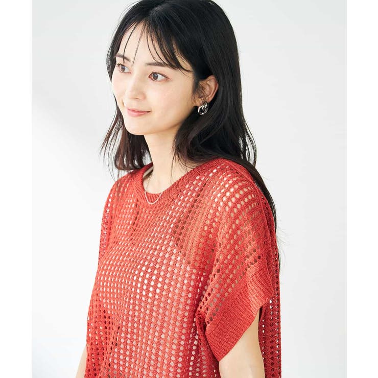ラメメッシュサマーニット | a.v.v【WOMEN】 | 詳細画像5 