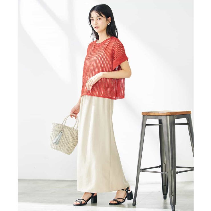 ラメメッシュサマーニット | a.v.v【WOMEN】 | 詳細画像7 