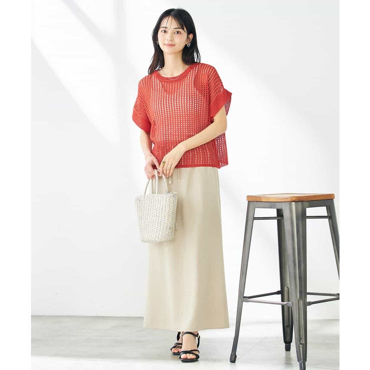 ラメメッシュサマーニット | a.v.v【WOMEN】 | 詳細画像9 