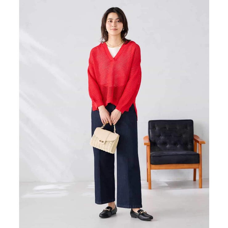 メッシュフードニットプルオーバー | a.v.v【WOMEN】 | 詳細画像14 