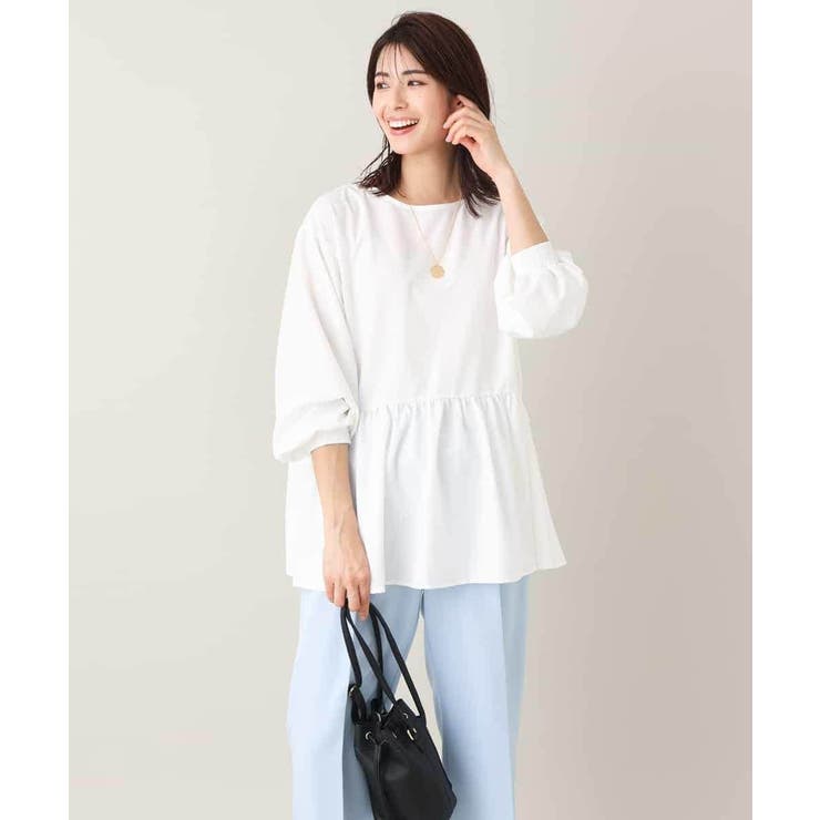 【2SET/洗える】ニットベスト＋ペプラムブラウス | a.v.v【WOMEN】 | 詳細画像35 