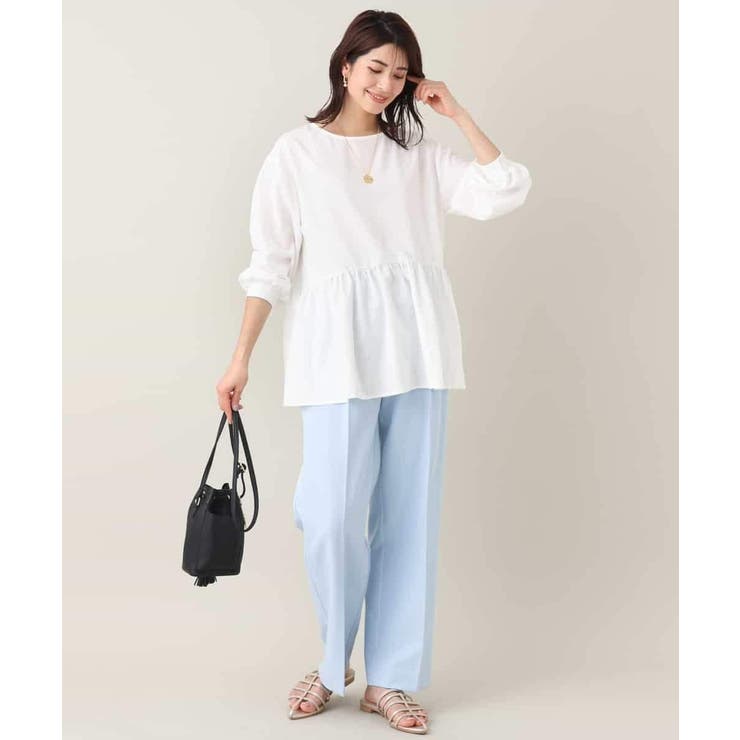 【2SET/洗える】ニットベスト＋ペプラムブラウス | a.v.v【WOMEN】 | 詳細画像37 