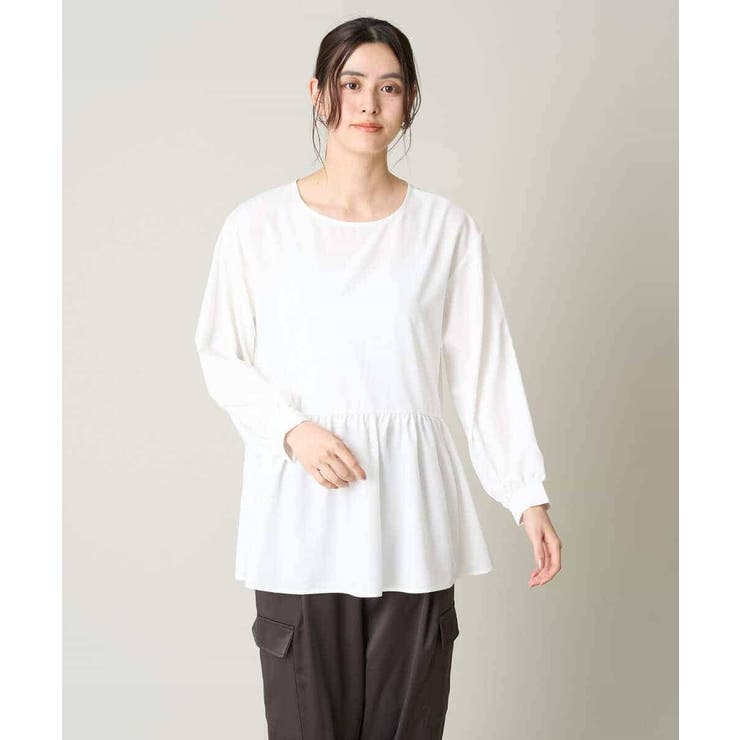 【2SET/洗える】ニットベスト＋ペプラムブラウス | a.v.v【WOMEN】 | 詳細画像47 