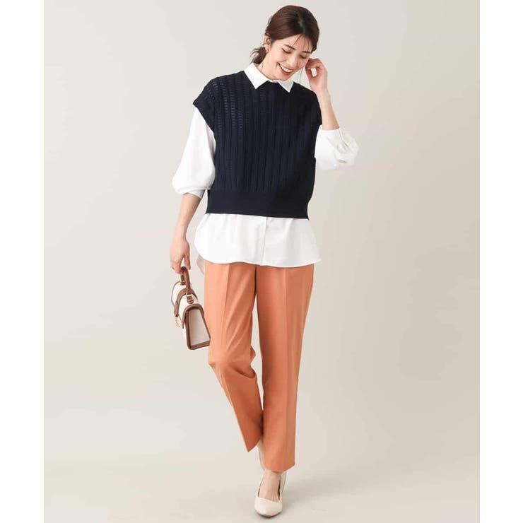 【2SET/洗える】ニットベスト＋ペプラムブラウス | a.v.v【WOMEN】 | 詳細画像78 