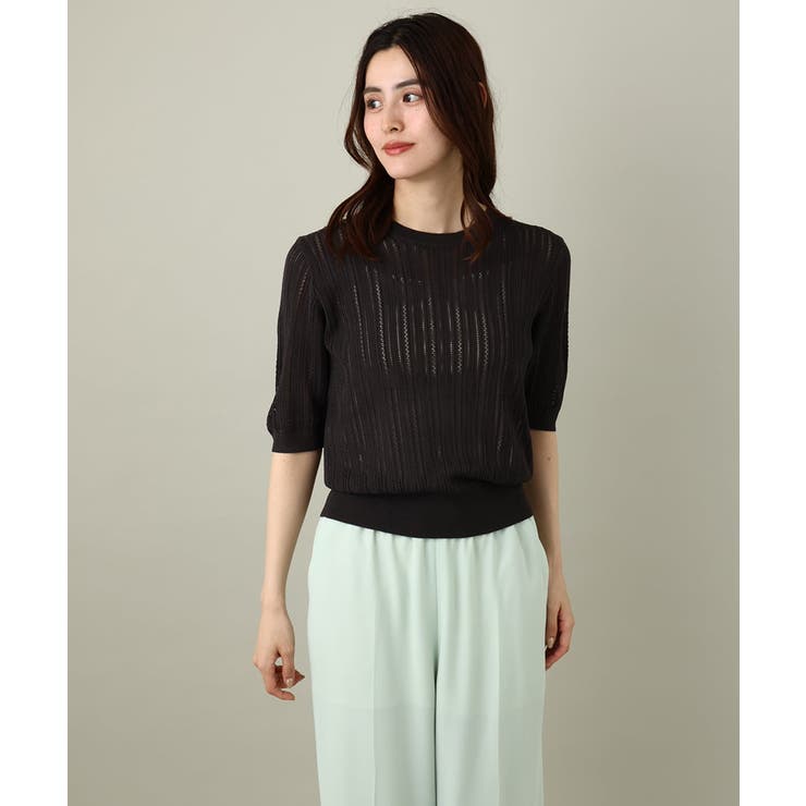 透かし編みサマーニット[品番：ITKW0017155]｜a.v.v【WOMEN