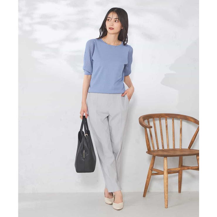 【接触冷感】プリーツスリーブサマーニット | a.v.v【WOMEN】 | 詳細画像16 