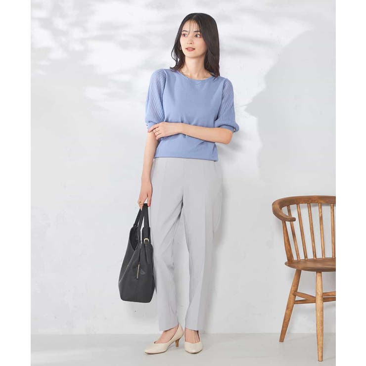 【接触冷感】プリーツスリーブサマーニット | a.v.v【WOMEN】 | 詳細画像17 