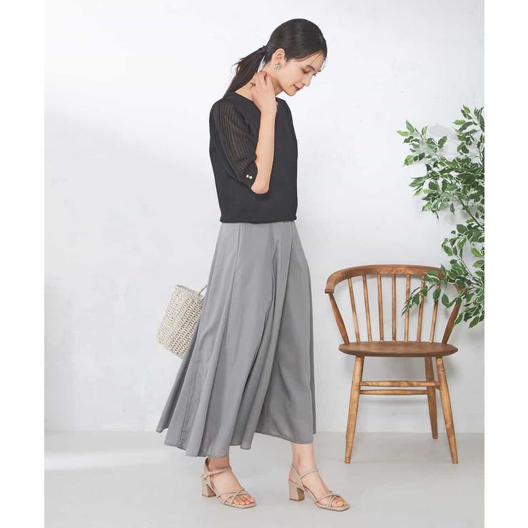 【接触冷感】プリーツスリーブサマーニット | a.v.v【WOMEN】 | 詳細画像2 