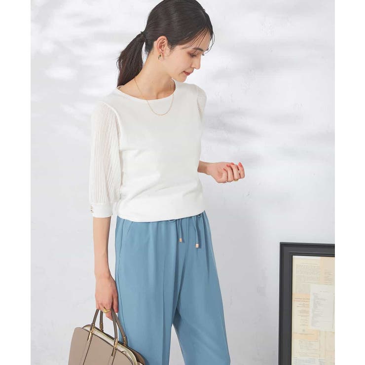 【接触冷感】プリーツスリーブサマーニット | a.v.v【WOMEN】 | 詳細画像22 