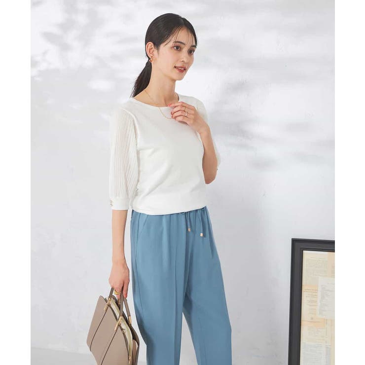 【接触冷感】プリーツスリーブサマーニット | a.v.v【WOMEN】 | 詳細画像23 