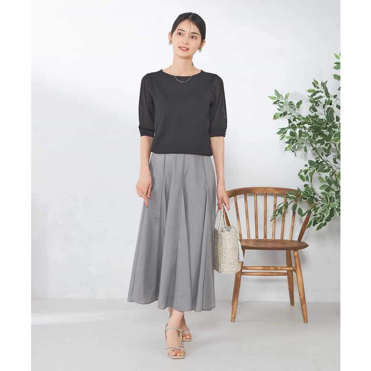 【接触冷感】プリーツスリーブサマーニット | a.v.v【WOMEN】 | 詳細画像34 