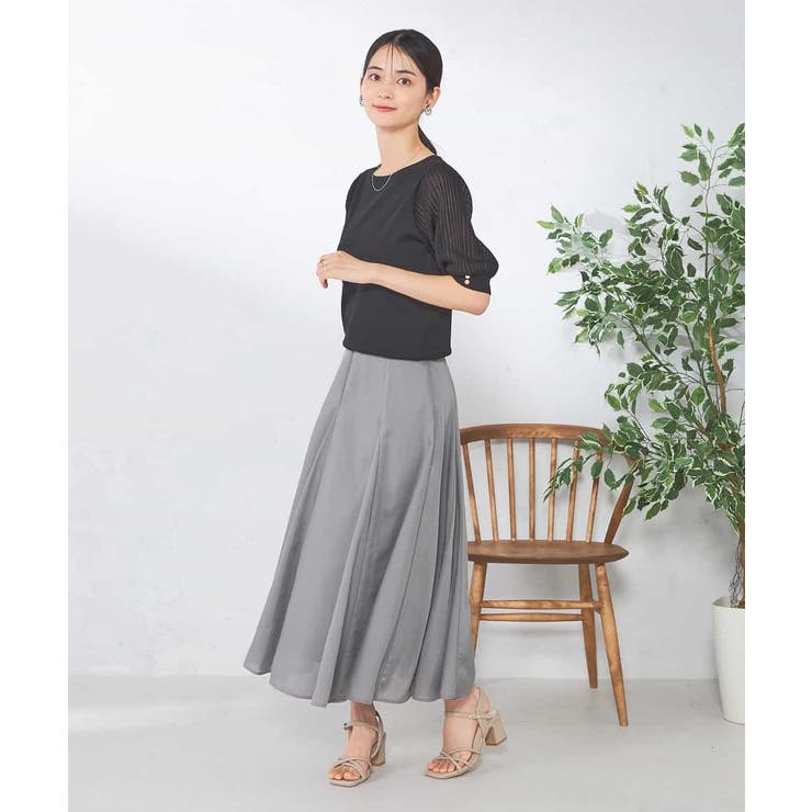 【接触冷感】プリーツスリーブサマーニット | a.v.v【WOMEN】 | 詳細画像35 