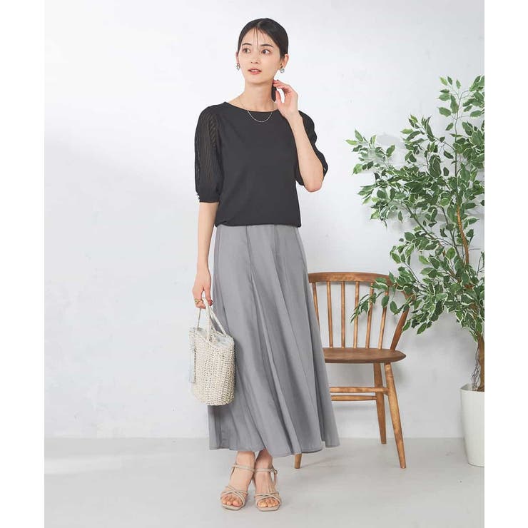 【接触冷感】プリーツスリーブサマーニット | a.v.v【WOMEN】 | 詳細画像36 