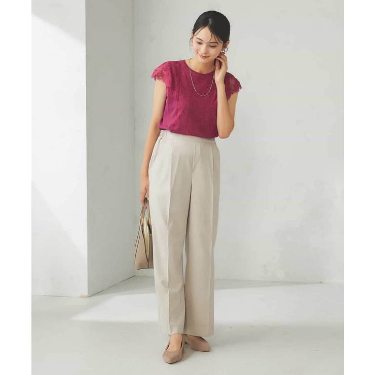 レーストリムフレンチスリーブサマーニット | a.v.v【WOMEN】 | 詳細画像10 