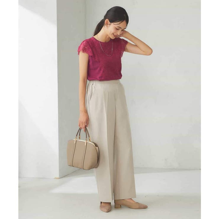 レーストリムフレンチスリーブサマーニット | a.v.v【WOMEN】 | 詳細画像11 